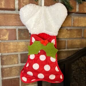 Christmas Bone Shaped Dog Stocking